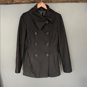 Black wool coat